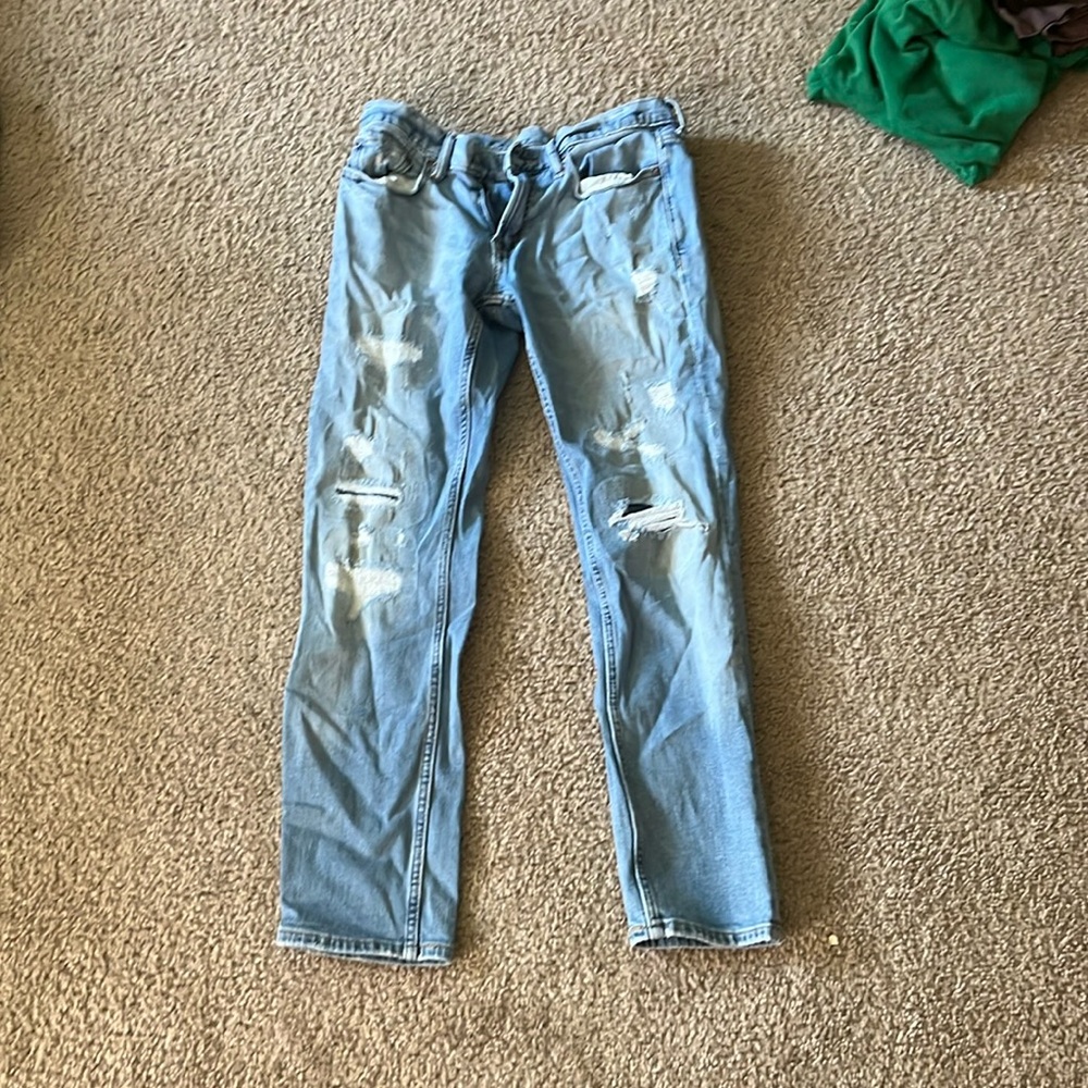 Old navy light wash skinny jeans